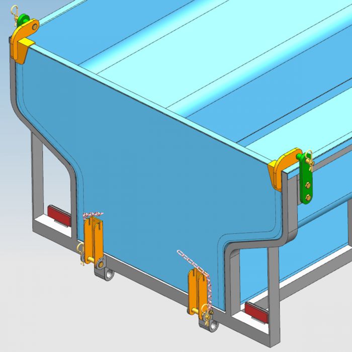 Kippanhänger Quad 1420 kg mit elektrohydraulischer Kippfunktion