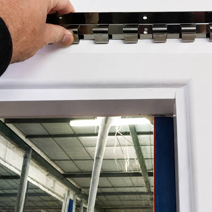 Schiene für PVC-Streifenvorhang 1,25 m