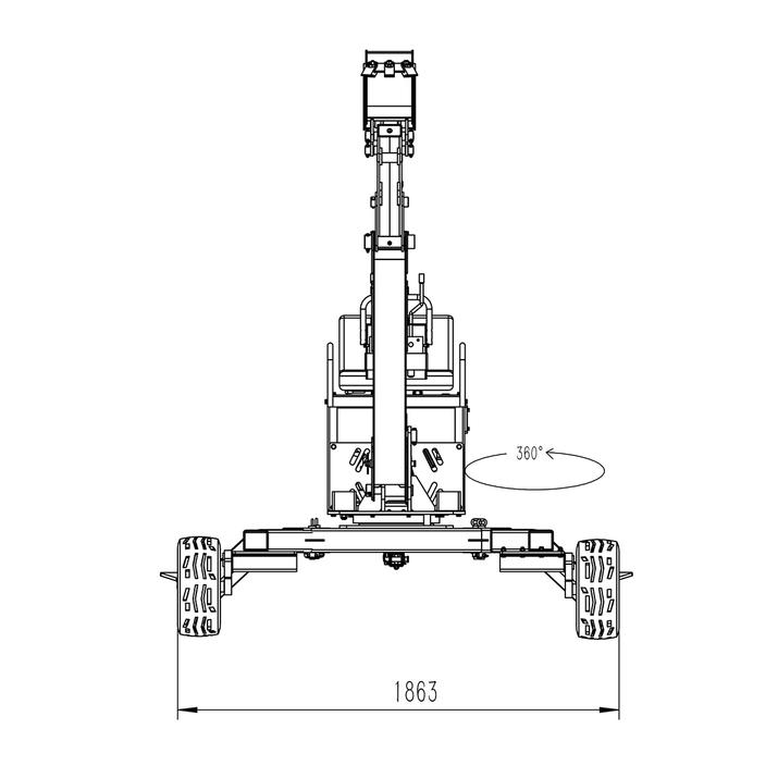 Anbaubagger 360 für Quad