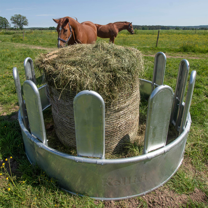 Rundraufe mit geschlossenen Palisadenelementen, 12 Fressplätze