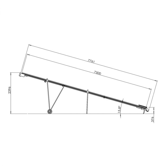 Holzförderer 7,5 m