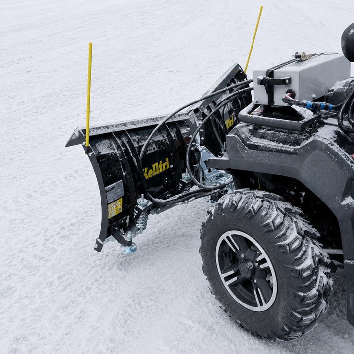 V-Form Schneepflug für Quad 150 cm mit Hydraulikaggregat und Zylinder