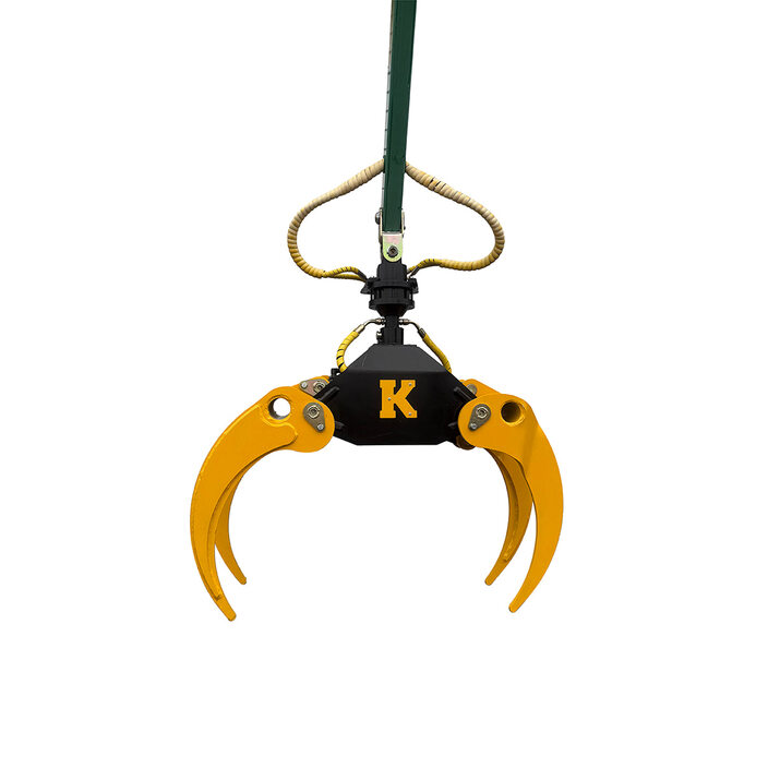 Reisiggreifer inkl. Hydraulikschlauch und Schrauben