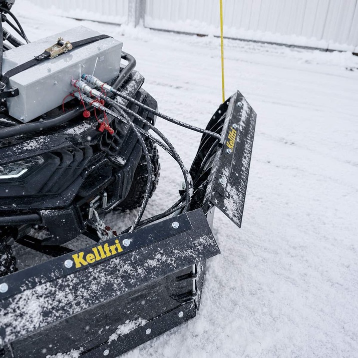 V-Form Schneepflug für Quad 150 cm mit Hydraulikaggregat und Zylinder