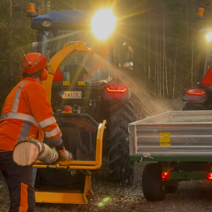 Häcksler 150, mit Antistress hydraulische Zuführung