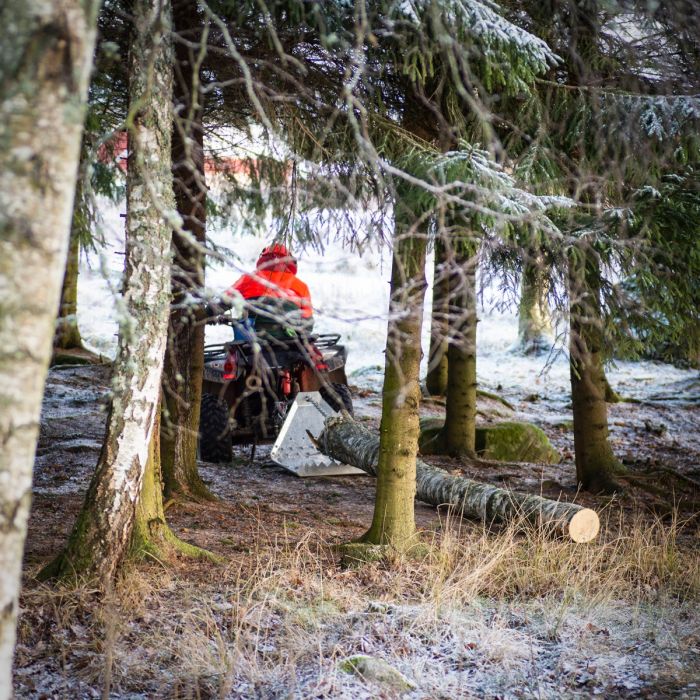 Quad-Holztransportschlitten