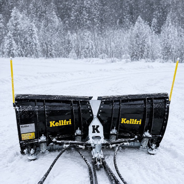 V-Form Schneepflug für Quad 150 cm mit Hydraulikaggregat und Zylinder
