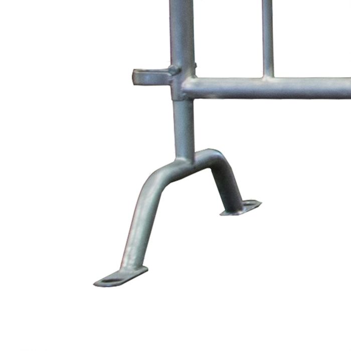 Y-Fuß für Sicherheitsarbeitszaun 2,9 m aus Aluminium