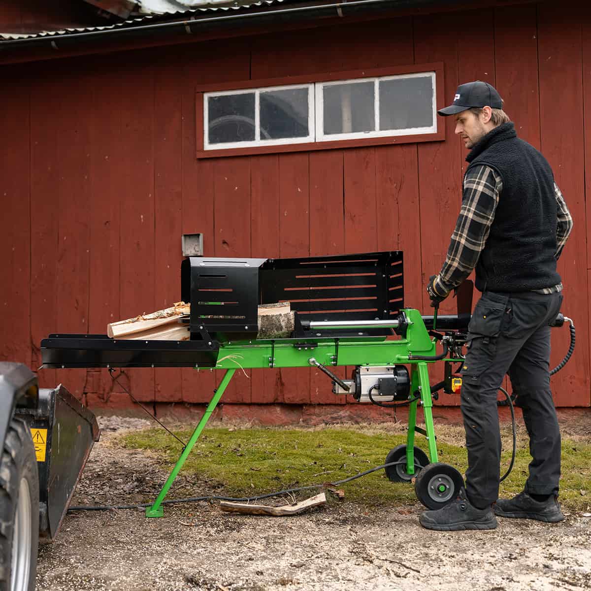 Holzspalter mit Elektroantrieb, 7 t, 70 cm