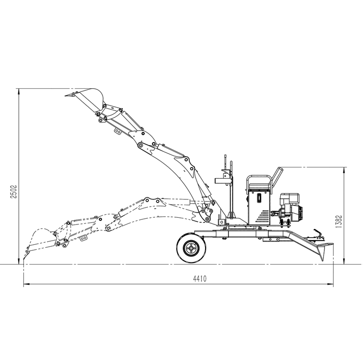 Anbaubagger 360 für Quad