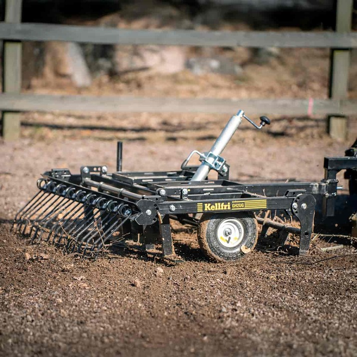 Quad-Hofegge mit einstellbarem Fahrwerk und Zugvorrichtung