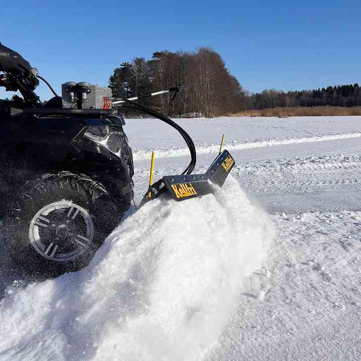 V-Form Schneepflug für Quad 150 cm mit Hydraulikaggregat und Zylinder