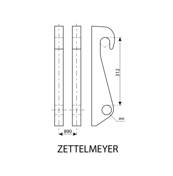 Schweißaufnahme Zettelmeyer 30  mm