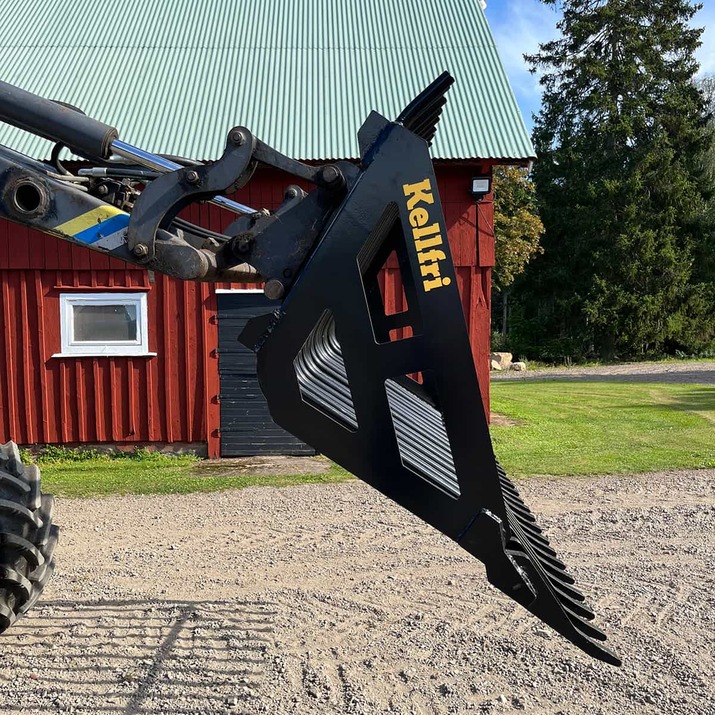 Steinsortiergabel 2,0 m, mit verschraubter kleine BM-Aufnahme