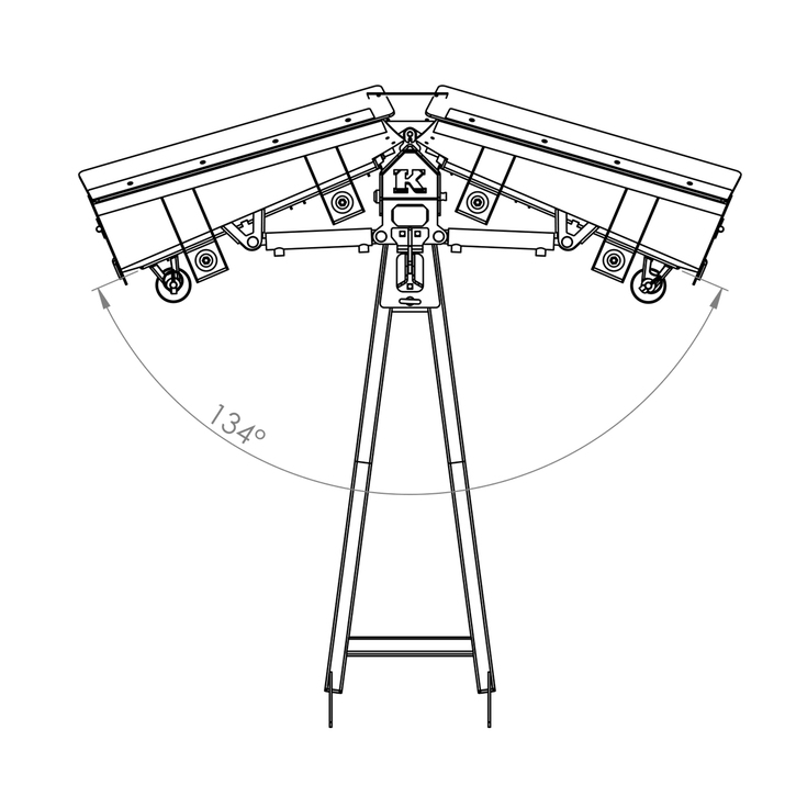 V-Form Schneepflug für Quad 150 cm mit Hydraulikaggregat und Zylinder