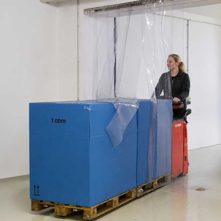 Schiene für PVC-Streifenvorhang 1,25 m