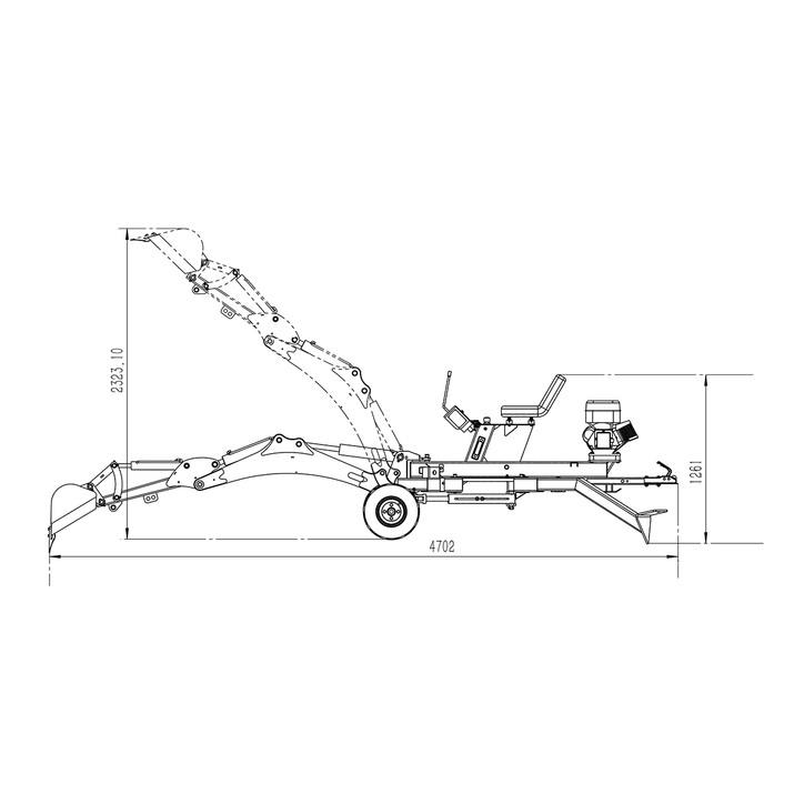 Anbaubagger für Quad