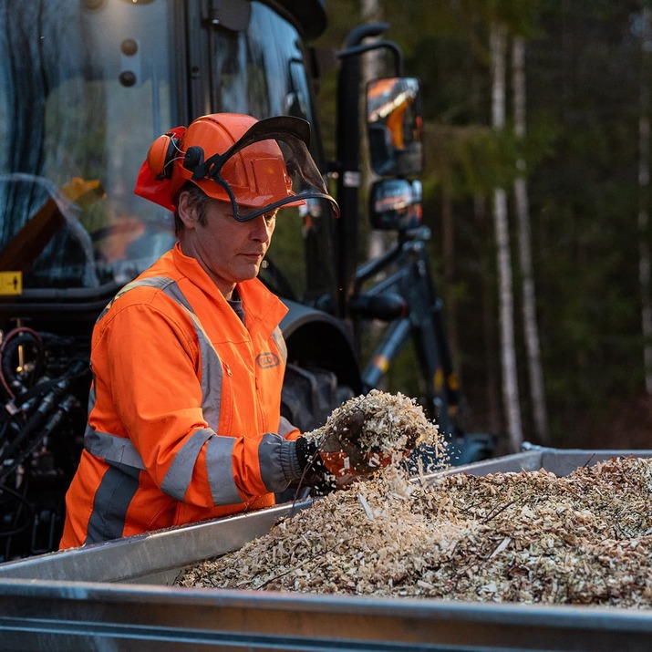 Häcksler 150, mit Antistress hydraulische Zuführung