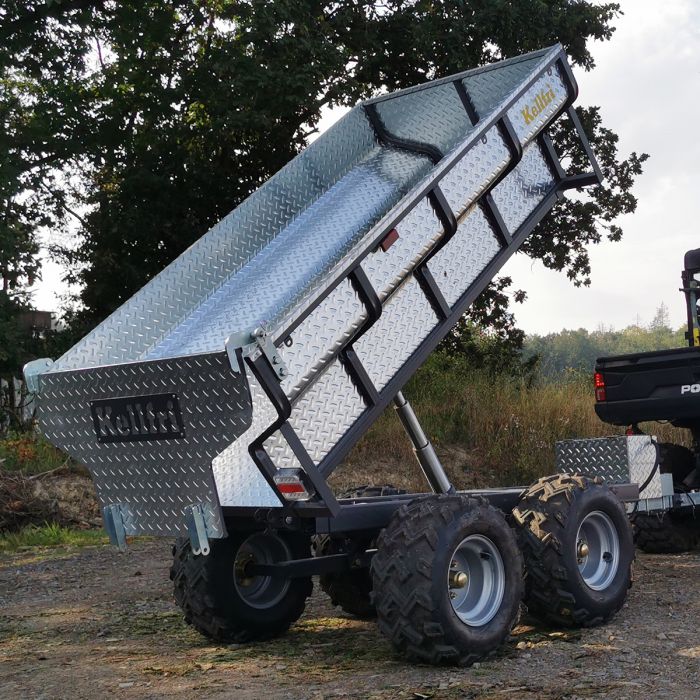 Kippanhänger Quad 1420 kg mit elektrohydraulischer Kippfunktion