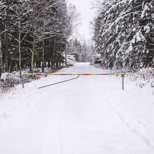 Teleskop-Straßenschranke, 3,5  m bis 5,5 m