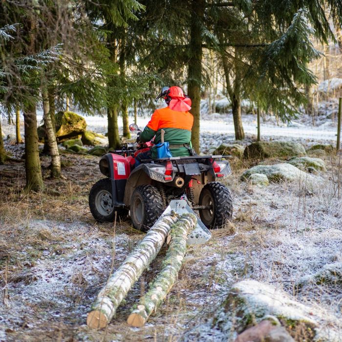 Quad-Holztransportschlitten