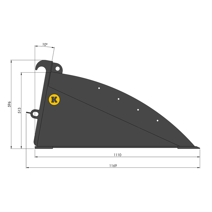 Planierschaufel 2,2 m, Trima