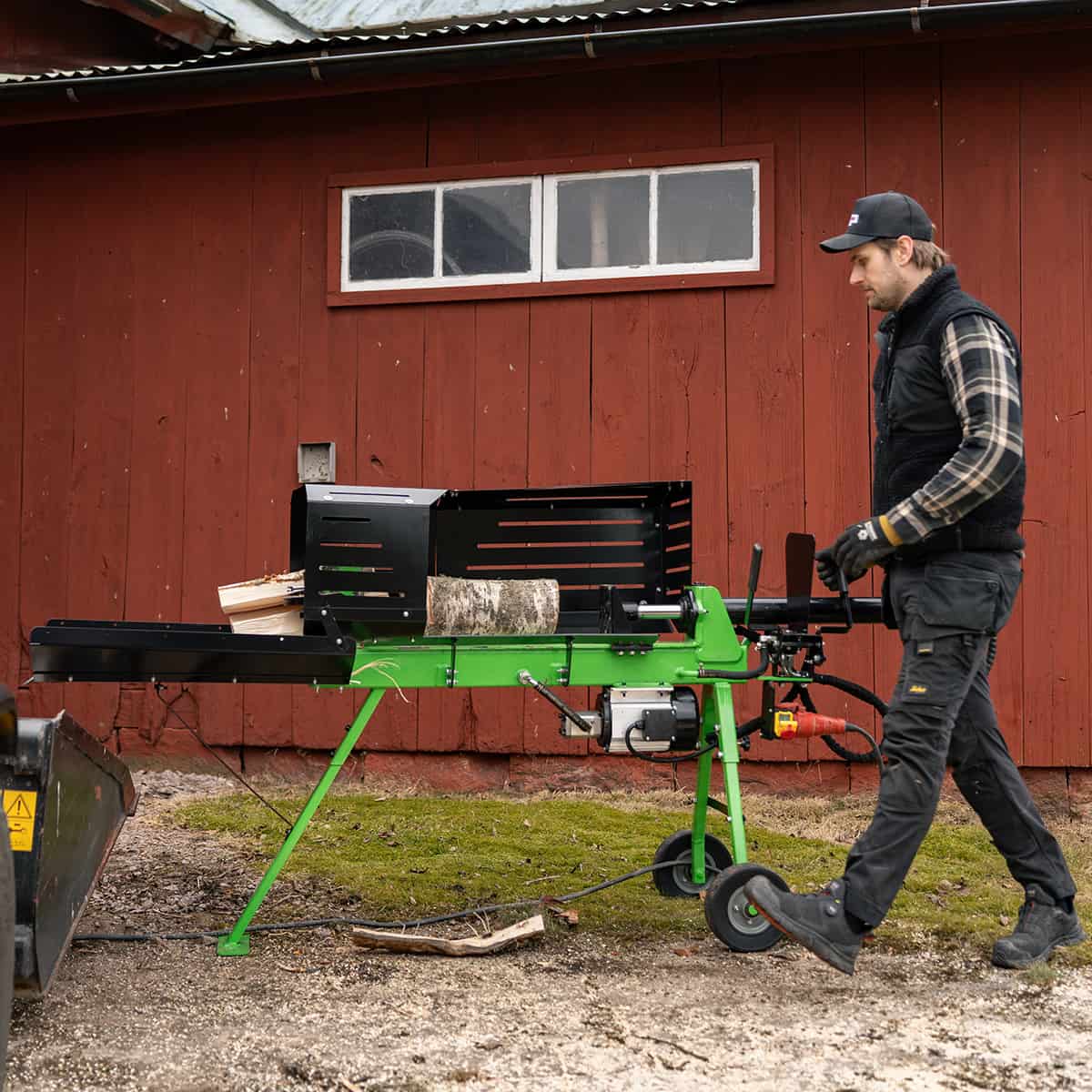 Holzspalter mit Elektroantrieb, 7 t, 70 cm