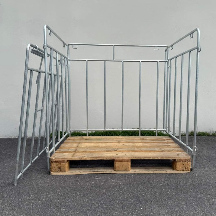 Brennholzsackständer für Europool- und Hydro-Paletten