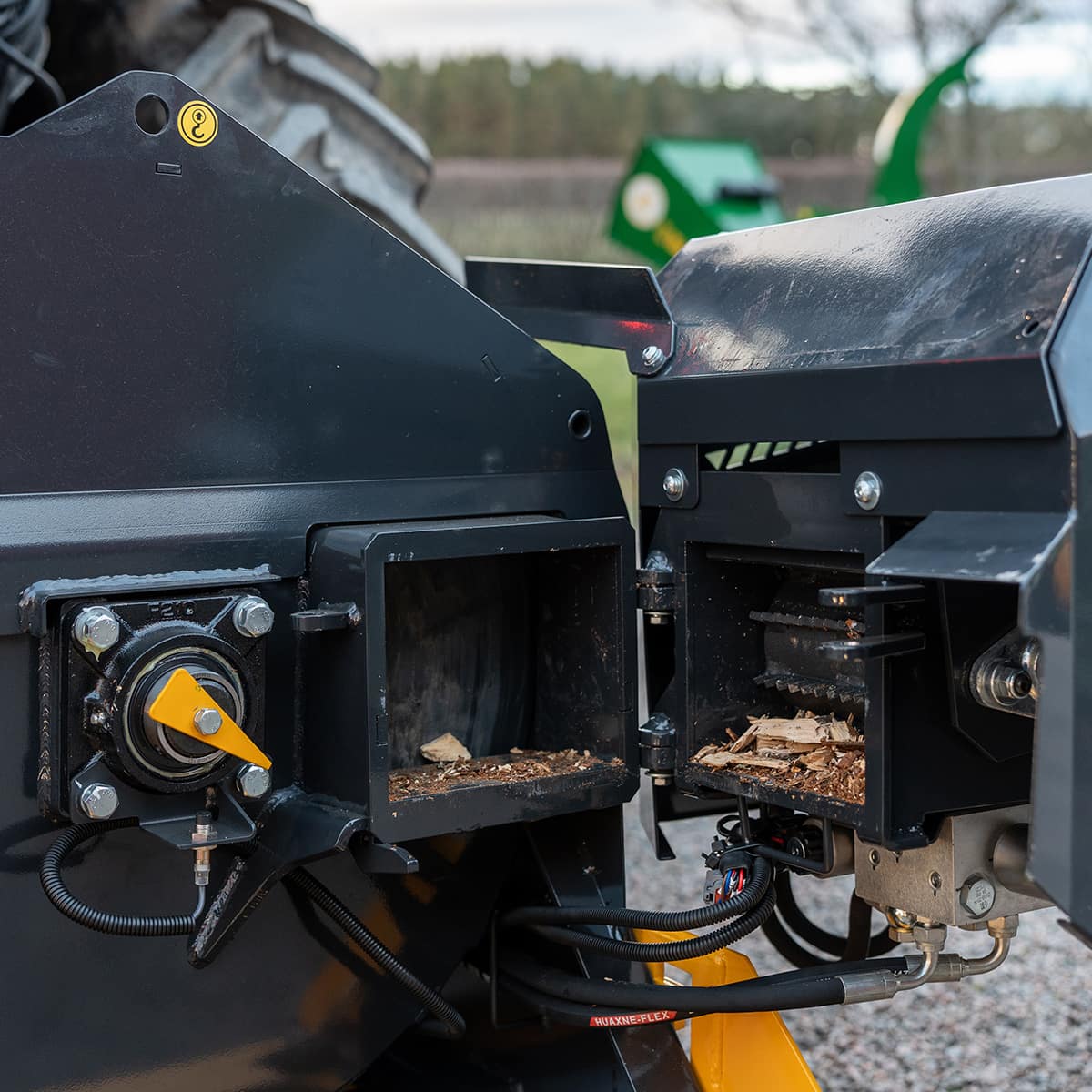 Häcksler 150, mit Antistress hydraulische Zuführung