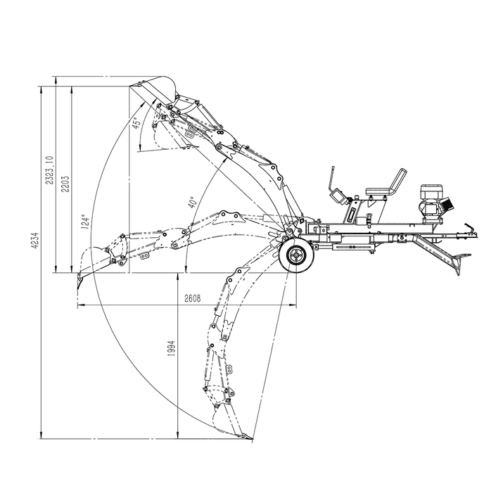 Anbaubagger für Quad