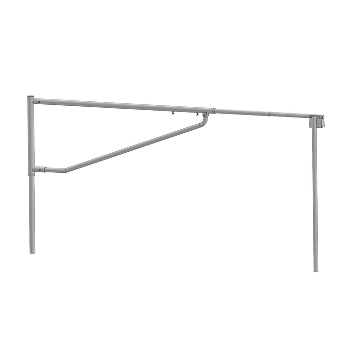 Teleskopische-Straßenschranke, 3,5 M bis 5,5 M 