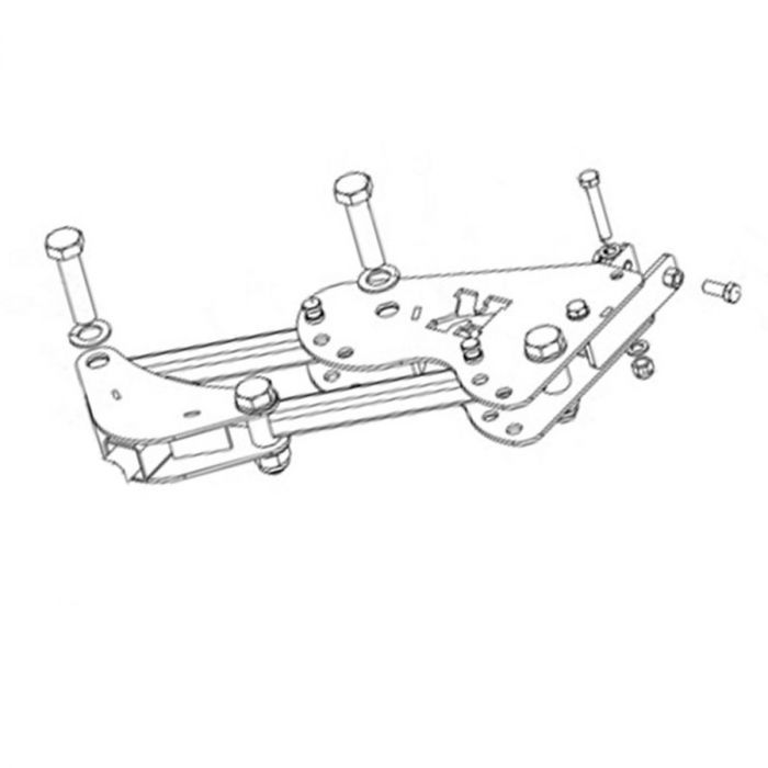 Deichsel für Seitenverschiebun g für Quad-Mäher